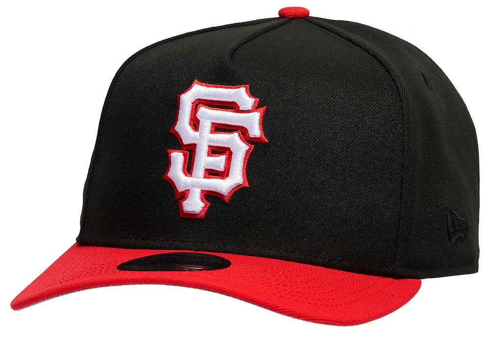 New Era Mens New Era Giants 950 A Frame 60th Curve Cap - Mens Federal Red/Black Size One Size