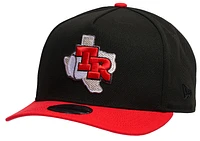 New Era Mens New Era Rangers 950 A Frame 40th Curve Cap - Mens Black/Federal Red Size One Size