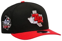 New Era Mens New Era Rangers 950 A Frame 40th Curve Cap - Mens Black/Federal Red Size One Size