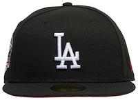 New Era Mens New Era Dodgers 5950 60th Anniversary Cap - Mens Black/Red Size 7