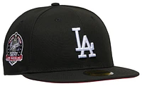 New Era Mens New Era Dodgers 5950 60th Anniversary Cap - Mens Black/Red Size 7