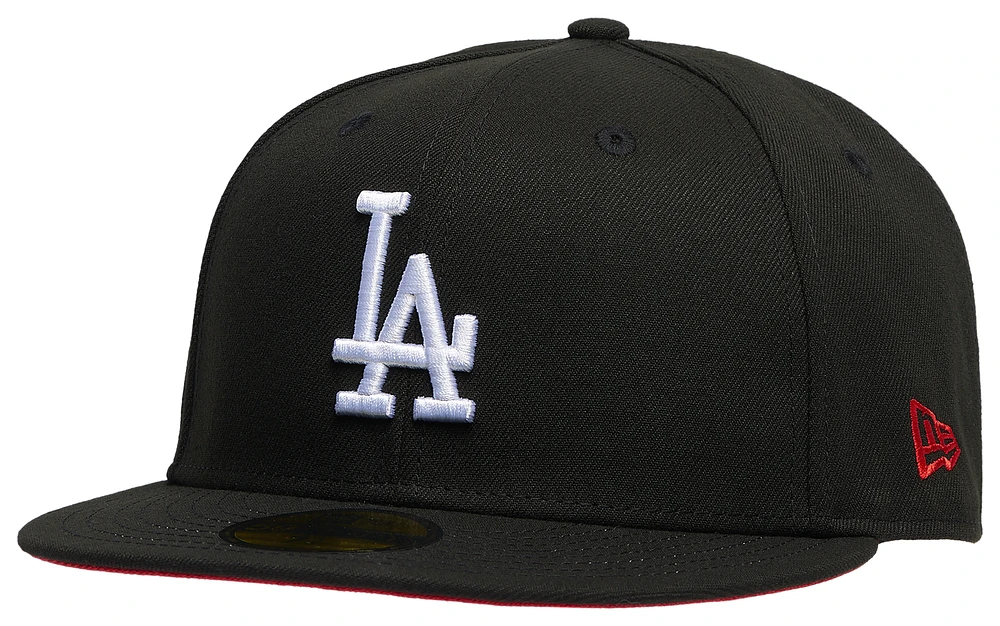 New Era Mens New Era Dodgers 5950 60th Anniversary Cap - Mens Black/Red Size 7