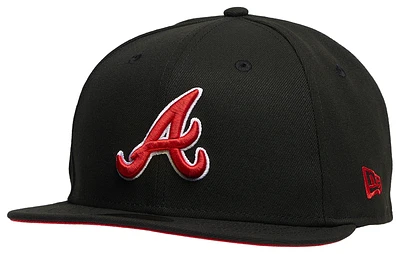 New Era Mens New Era Braves 5950 30th Anniversary Cap - Mens Black/Red Size 7