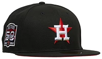 New Era Mens New Era Astros 5950 50th Anniversary Cap - Mens Black/Red Size 7