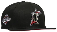 New Era Mens New Era Marlins 5950 World Series 97 Cap - Mens Black/Red Size 7