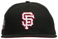 New Era Mens New Era Giants 5950 Cap - Mens Black/Red Size 7