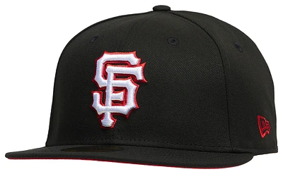 New Era Mens New Era Giants 5950 Cap - Mens Black/Red Size 7