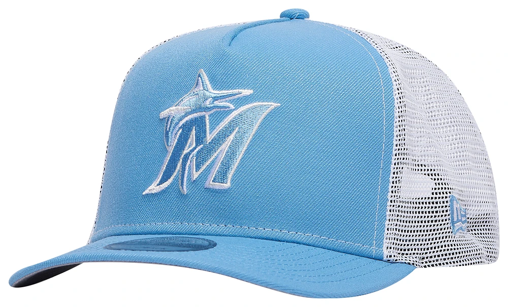 New Era Marlins 950AF Curve 25th Aniv Sky Cap - Men's