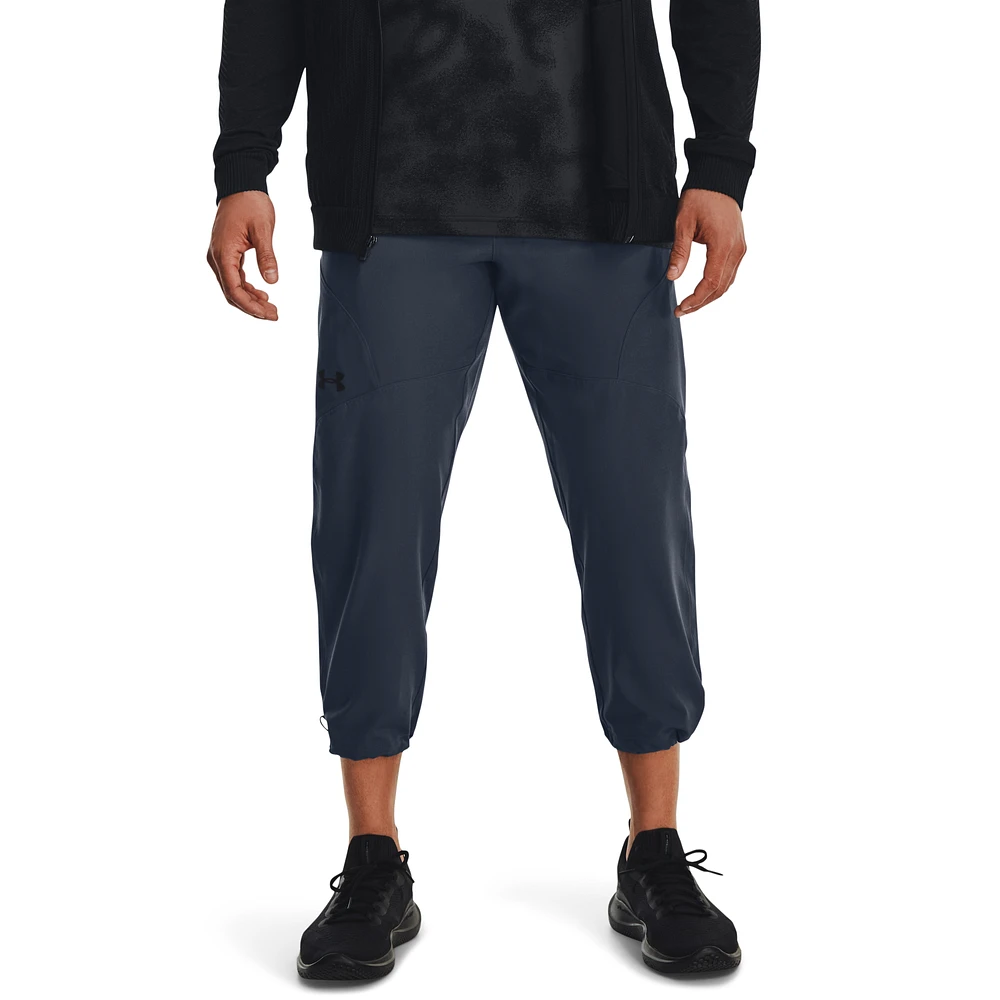 Under Armour Mens Unstoppable Crop Pant - Downpour Gray/ Black