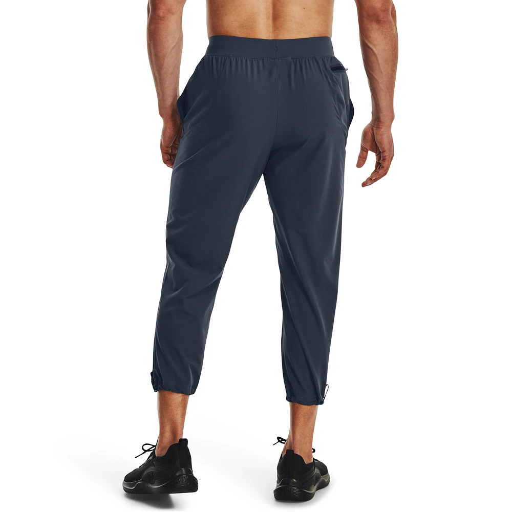 Under Armour Mens Unstoppable Crop Pant - Downpour Gray/ Black