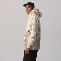 LCKR Mens Based Fleece Pullover Hoodie - White