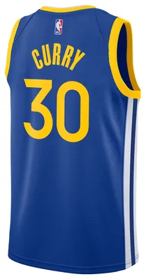 Nike Mens Golden State Warriors Dri-FIT Swingman Icon Jersey - Blue/Yellow