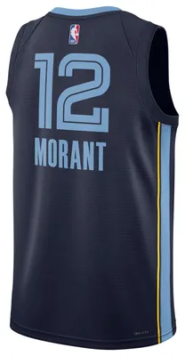Nike Mens Ja Morant Grizzlies Dri-FIT Swingman Icon Jersey - Navy/Blue