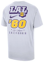 Nike Mens Los Angeles Lakers Varsity Short Sleeve T-Shirt - White/Purple