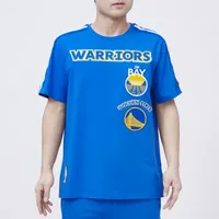 Pro Standard Warriors Retro Classic Striped T-Shirt  - Men's