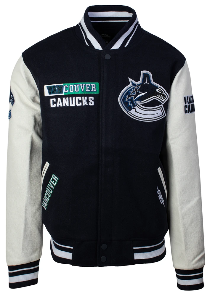 Pro Standard NHL Canucks Varsity Jacket  - Men's