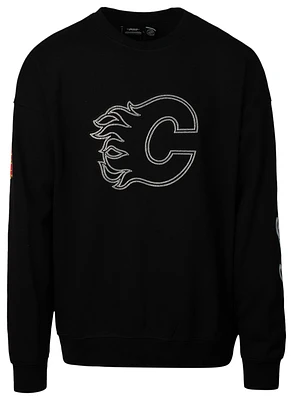 Pro Standard Haut à col ras du cou NHL Calgary Flames Script - Pour hommes