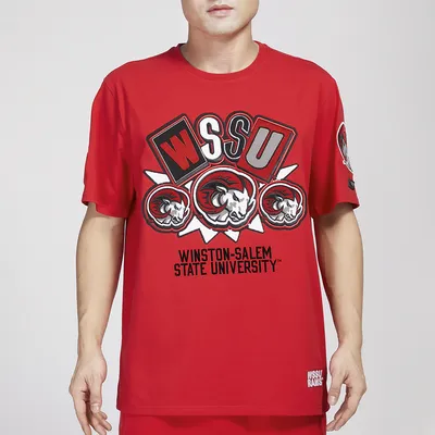 Pro Standard Mens Winston-Salem State Homecoming T-Shirt - Red/Red