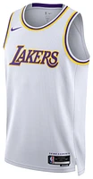 Nike Mens Los Angeles Lakers Dri-FIT Swingman Jersey - White/Purple