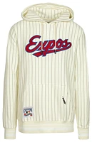 Pro Standard Mens Montreal Expos MLB MTL Pinstripe PO Hoodie - White/Red/Blue