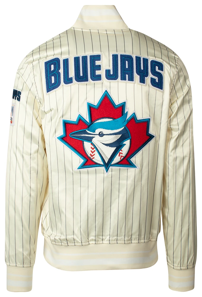 Pro Standard MLB Toronto Pinstripe Satin Jacket  - Men's