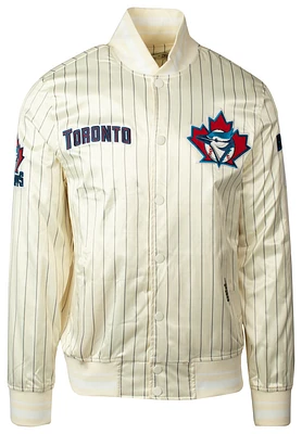 Pro Standard MLB Toronto Pinstripe Satin Jacket  - Men's