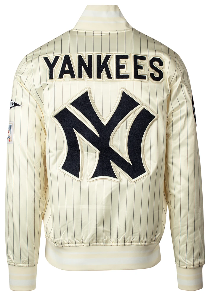 Pro Standard Veste en satin à fines rayures MLB New York Yankees - Pour hommes