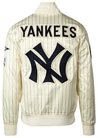 Pro Standard MLB New York Yankees Pinstripe Satin Jacket  - Men's