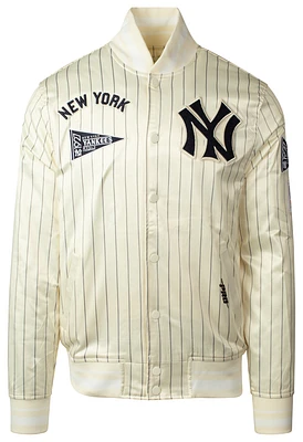 Pro Standard MLB New York Yankees Pinstripe Satin Jacket  - Men's