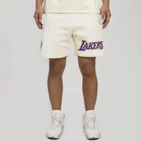 Pro Standard Lakers Fleece Classic Retro Shorts  - Men's