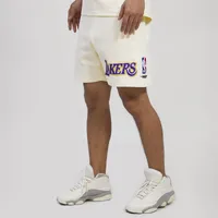 Pro Standard Lakers Fleece Classic Retro Shorts  - Men's