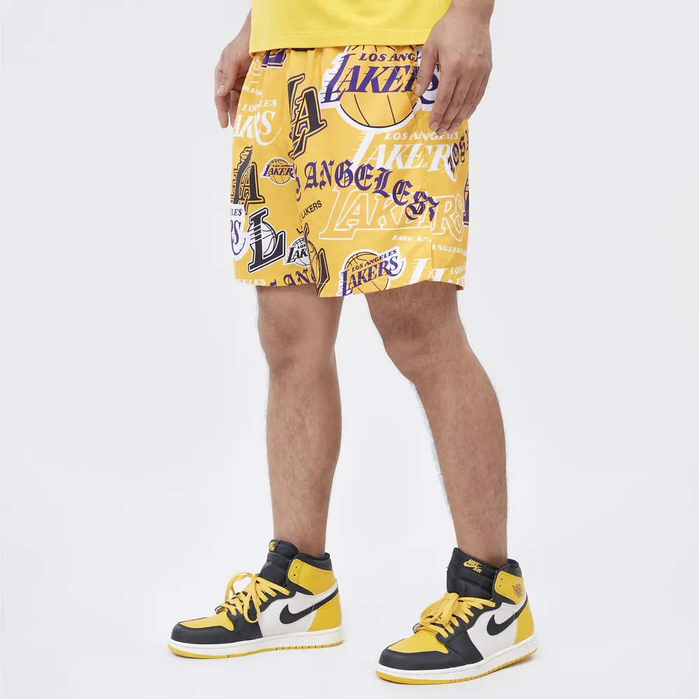 Pro Standard Lakers Toss Woven Shorts  - Men's