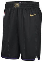 Nike Mens Toronto Raptors Dri-FIT City Edition Swingman Shorts - Gold/Black