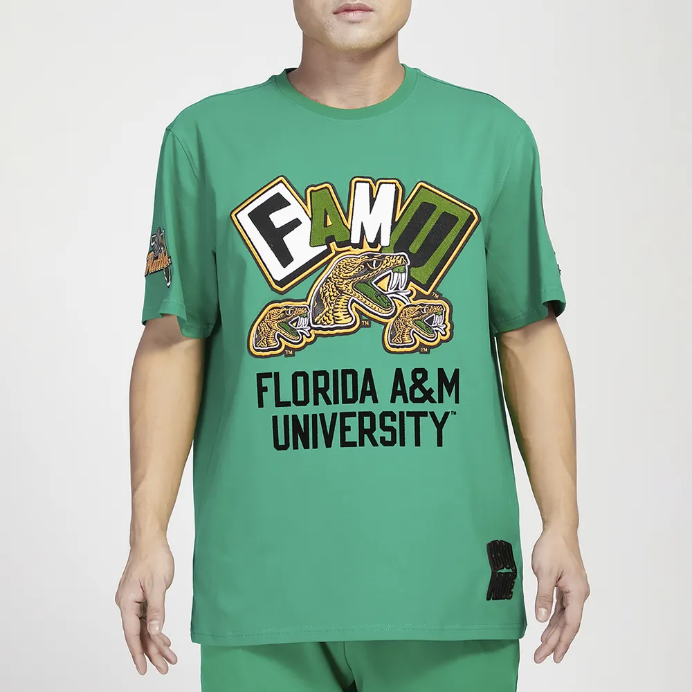 Pro Standard Mens Pro Standard Florida A&M Homecoming T-Shirt - Mens Green/Green Size XL