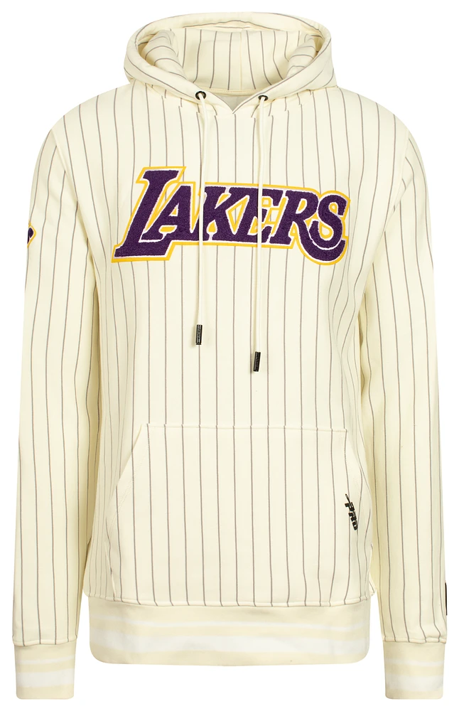 Pro Standard NBA Lakers Pinstripe PO Hoodie - Men's