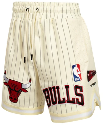 Pro Standard Mens Chicago Bulls NBA Pinstripe 2.0 Mesh Short - White/Red