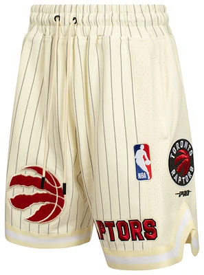 Pro Standard Mens Toronto Raptors NBA Pinstripe 2.0 Mesh Short - White/Red