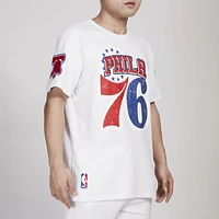 Pro Standard Mens 76ers Crackle SJ T-Shirt - White