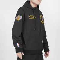 Pro Standard Chandail à capuchon avec glissière pleine longueur tissé hybride Lakers - Pour hommes