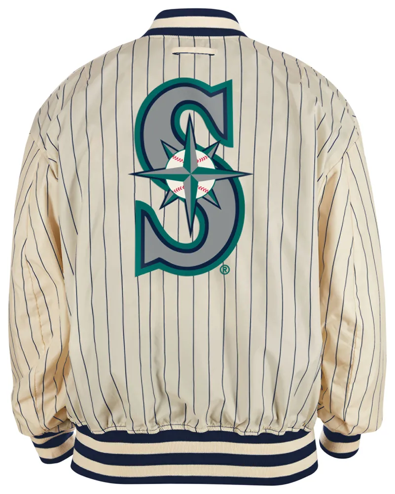 New Era Seattle Mariners Alpha Industries Navy Bomber Jacket