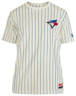 New Era Dodgers Throwback Pinstripe T-Shirt - Men's