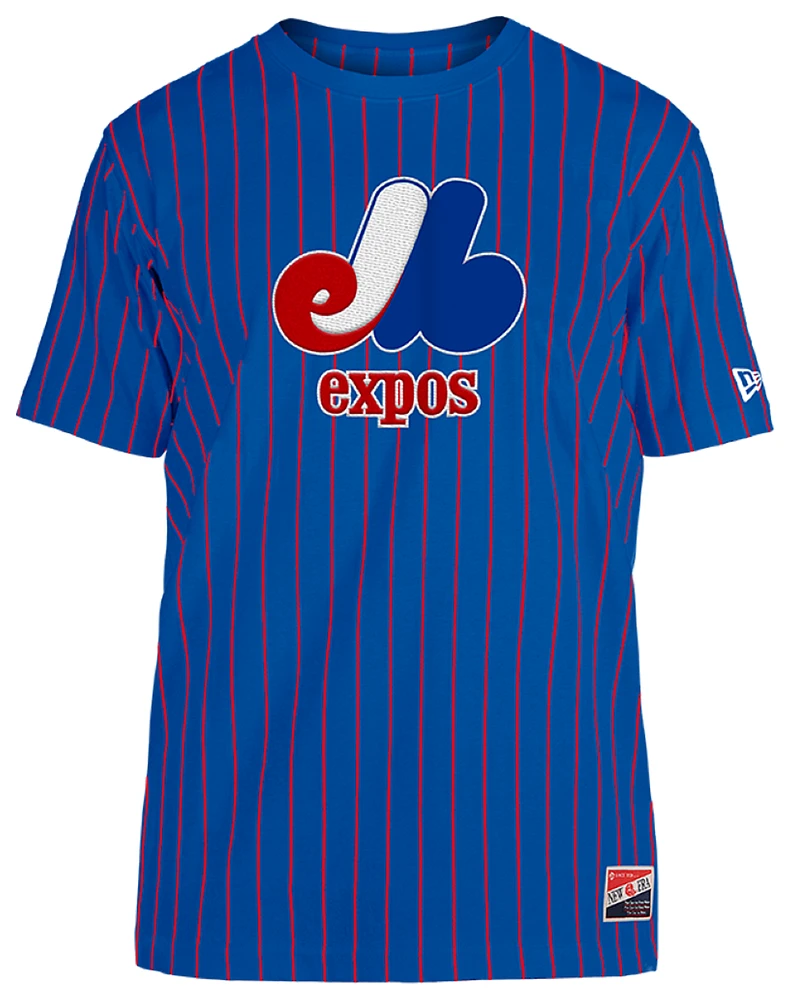 New Era Mens Montreal Expos New Era Expos OTC T-Shirt - Mens Blue/Multi Size M