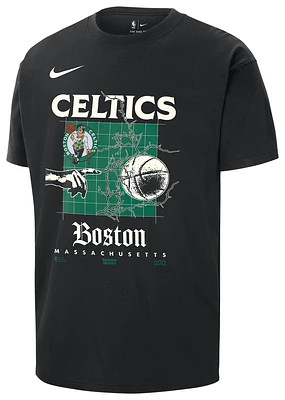 Nike Mens Boston Celtics Courtside OG Content Max 90 T-Shirt - Black/Green