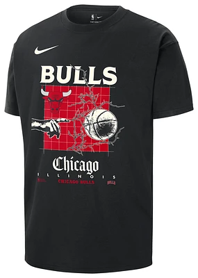 Nike Mens Bulls Courtside OG Content Max 90 T-Shirt - Red/Black