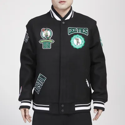 Pro Standard Celtics Wool Varsity Jacket  - Men's