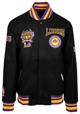 Pro Standard Lakers Wool Varsity Jacket  - Men's