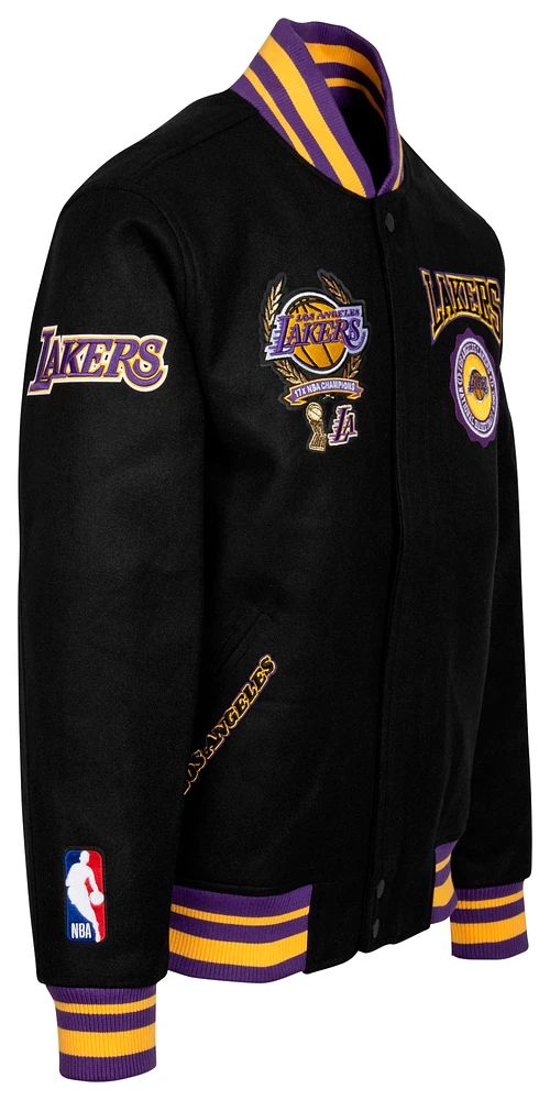 Pro Standard Lakers Wool Varsity Jacket  - Men's