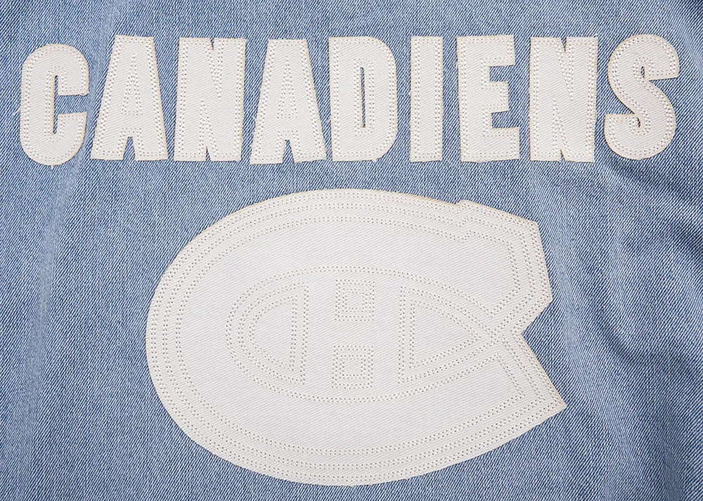 Pro Standard Canadiens Varsity Blues Denim Jacket  - Men's