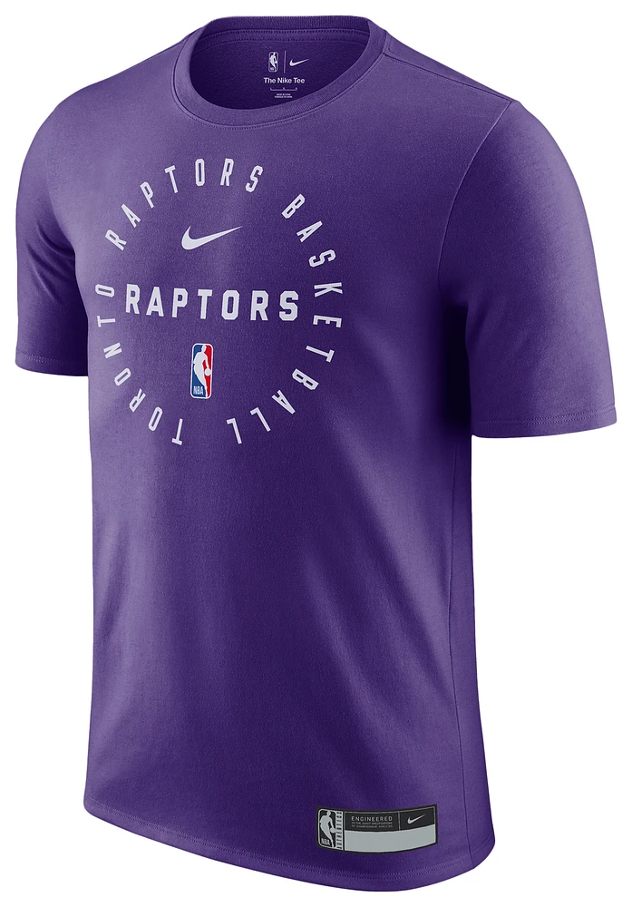 Nike Mens Toronto Raptors Short Sleeve Practice T-Shirt - Purple/White