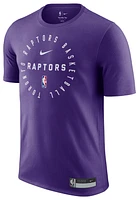 Nike Mens Toronto Raptors Short Sleeve Practice T-Shirt - Purple/White